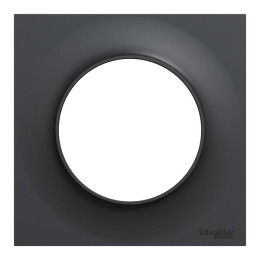 Odace Styl -  plaque anthracite - 1 poste