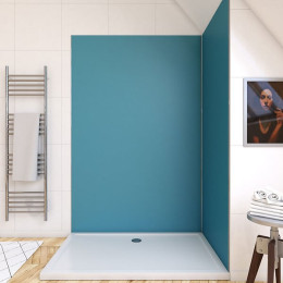 Panneau mural de douche AURLANE Colors Bleu L.03xl.120xH.210cm