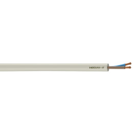 Câble electrique H05VV-F 2x1mm2 - Blanc - Vendu au metre