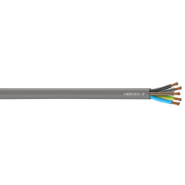 Câble electrique H05VV-F 5x1.5mm2 - Gris - Vendu au metre