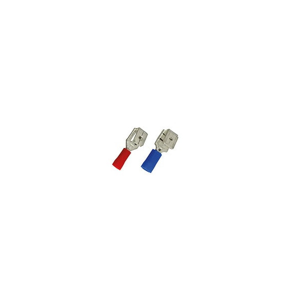 10 cosses 1.5mm2 clips mal-fem 6.3mm rg