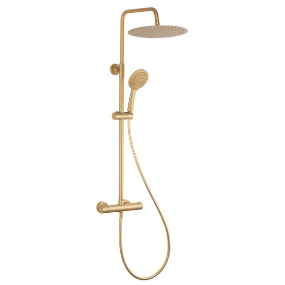 Colonne de Douche avec Mitigeur Thermostatique finition Gold PALOMA by Eurosanit