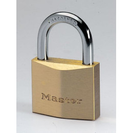 Cadenas cémenté en laiton massif 40mm anse d.6xh.24mm 4 clés