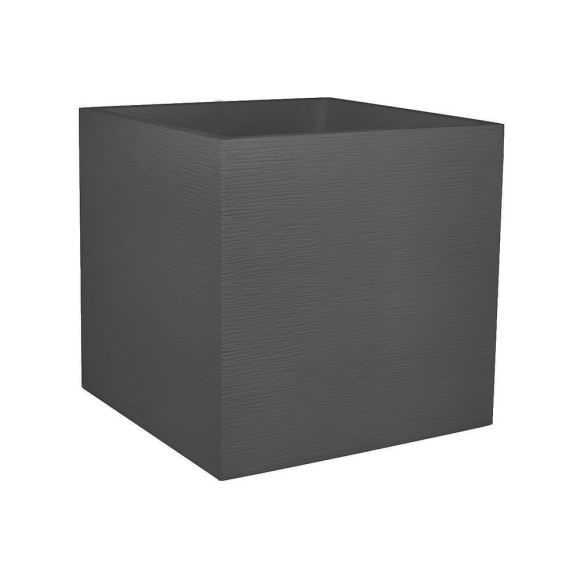 Pot de fleurs carré 50x50 - Graphit - 57L - gris anthracite