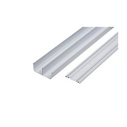 Rails pour porte de placard - Haut - bas - Blanc - 360cm