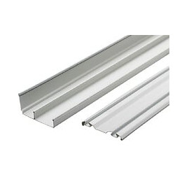 Paire de rails haut et bas 2400mm blanc