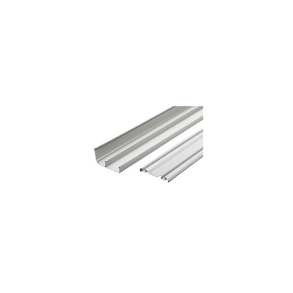 Paire de rails haut et bas 2400mm blanc