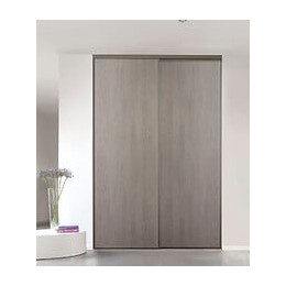 Kit de deux portes coulissantes de dressing - Chene cendre - 180x250cm