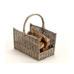 Panier à  bois grisé NOVEO