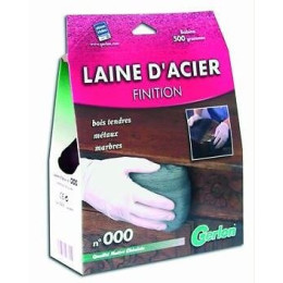 BOITE 500GR LAIINE D ACIER GRADE 000