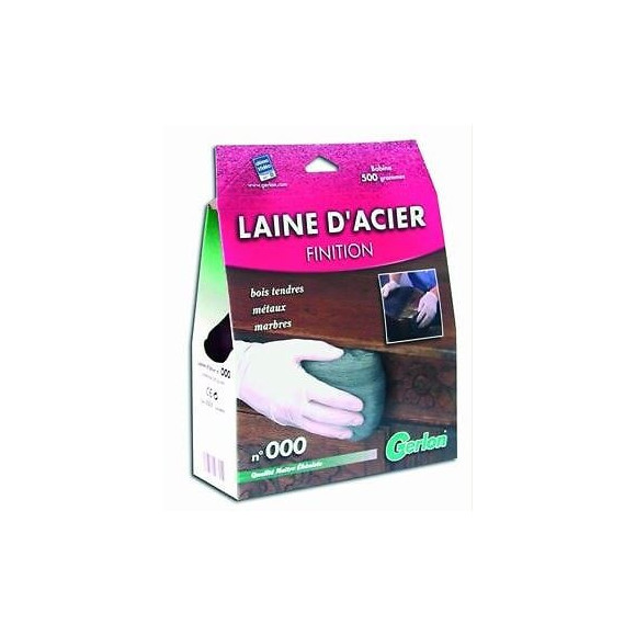 BOITE 500GR LAIINE D ACIER GRADE 000