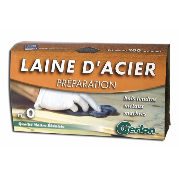 Etui 200g laine d acier grade 0