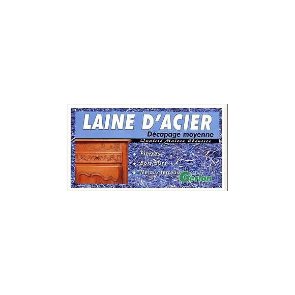 ETUI 200G LAINE D ACIER DECAPAGE MOYENNE