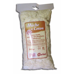 SACHET DE 200G DE MECHE DE COTON