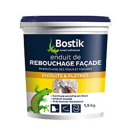 Enduit de rebouchage façade pâte 15 kg BOSTIK