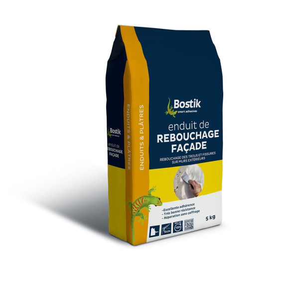 Enduit de rebouchage façade poudre 5 kg BOSTIK