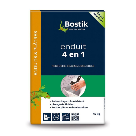 Enduit 4 en 1 poudre 15 kg BOSTIK