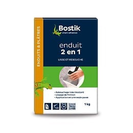 Enduit 2 en 1 poudre 1 kg BOSTIK