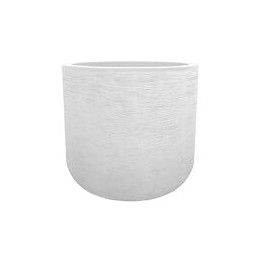 Pot rond Graphit Up blanc cérusé diamètre 40 cm