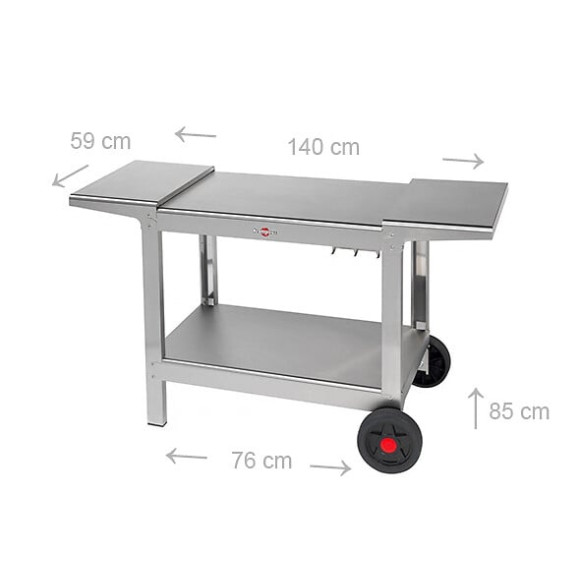 chariot pour planchas 50/60/75cm - khea05