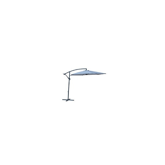 Parasol décentré rond gris 3m