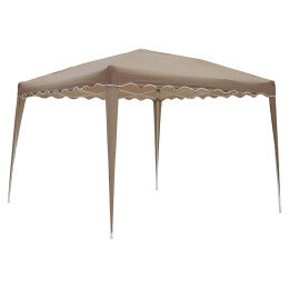 Tonnelle pliante - Taupe - 3x3m