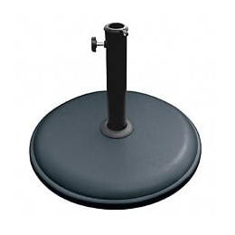 Pied Parasol béton rond 15kg noir