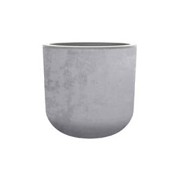 Pot rond Basalt Up - Gris béton - 325L