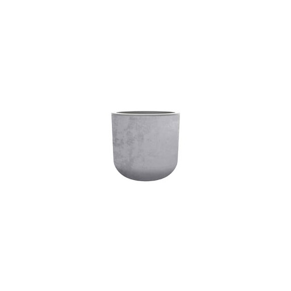 Pot rond Basalt Up - Gris béton - 325L