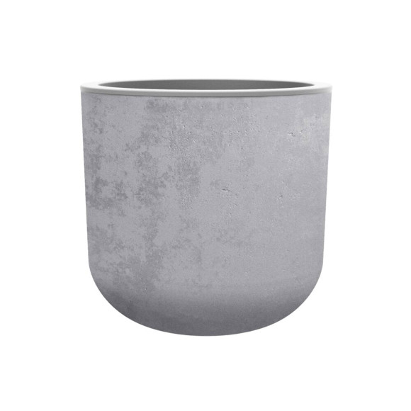 Pot rond Basalt Up - Gris béton - 325L