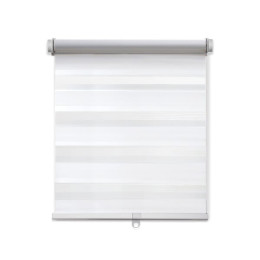 Store enrouleur automatique Jour-Nuit blanc MADECO 52x160cm