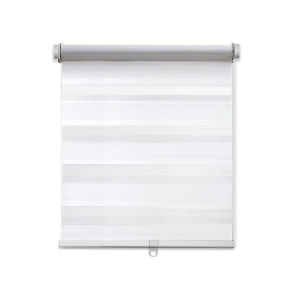 Store enrouleur automatique Jour-Nuit blanc MADECO 52x160cm