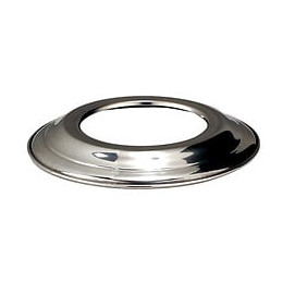 Rosace aluminium chromée diamètre 125mm