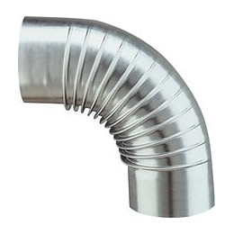 Coude aluminié 90° diamètre 125mm