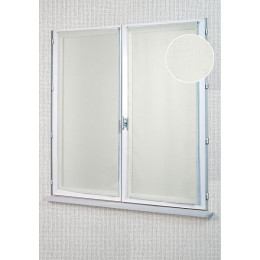 Paire de vitrage Noémie 2x60x120 blanc