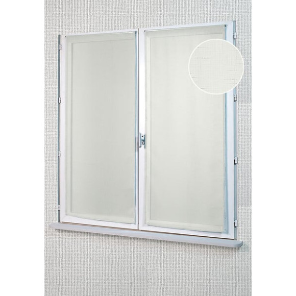 Paire de vitrage Noémie 2x60x120 blanc