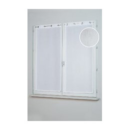 Paire de vitrage Irise 2x60x120 blanc