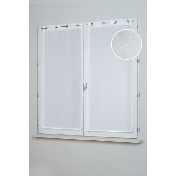 Paire de vitrage Irise 2x60x120 blanc