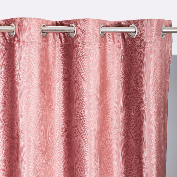 Rideaux Stores tissus px veggy Rose poudre 140x260