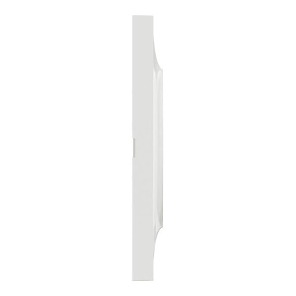 Odace Styl -  plaque - blanc - 2 postes horizontaux ou verticaux entra