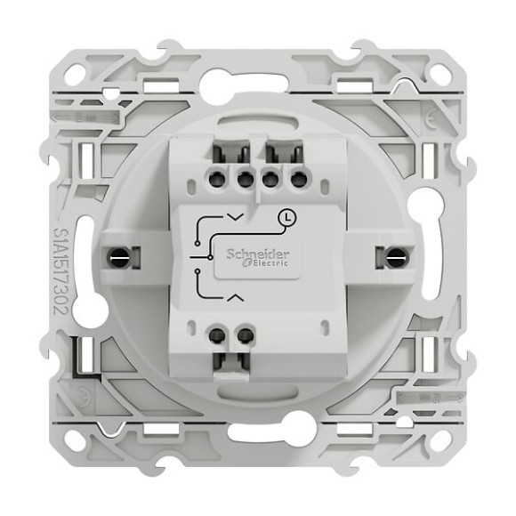 Odace interrupteur Antracite 3 boutons montée-descente-stop pour VR