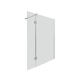 Paroi de douche ITALIENNE - Verre trempé 8mm - Transparent - 120x200cm