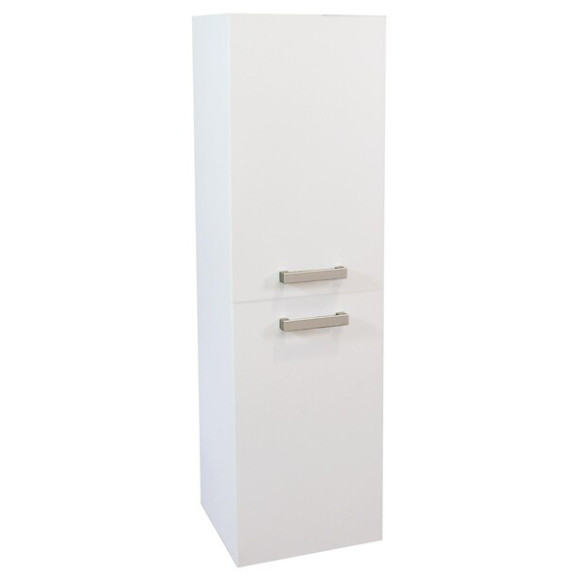 Colonne de Salle de Bain SMART - A suspendre - 2 Portes - 35cm - Finitions Blanc