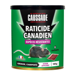 Raticide canadien forte infestation 150gr