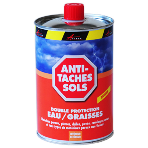 Imperméabilisant oléofuge anti taches - ANTI TACHES SOL -  - 1 L (jusqu'à  5m²) - ARCANE INDUSTRIES