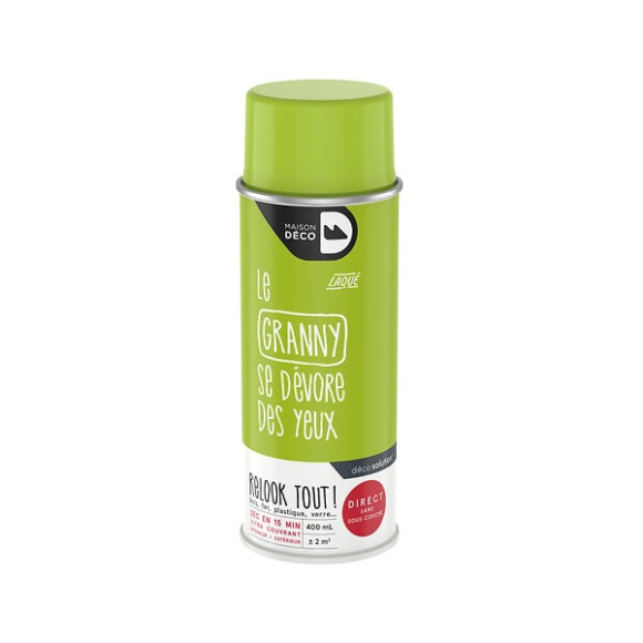 Peinture aérosol Relook Tout - Granny - Brillant - 400ml