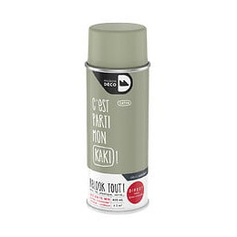 Peinture aérosol Relook Tout - Kaki satin - 400ml