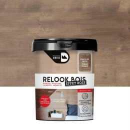 Peinture relook - Effet Bois Chêne Foncé - Satin - 75ml