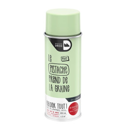 Peinture aérosol Relook Tout - Pistache - Mat - 400ml