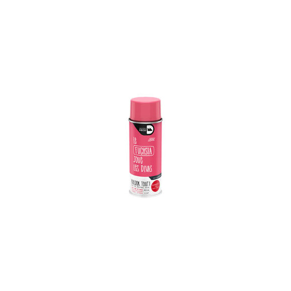 Peinture aérosol Relook Tout - Laque - Fuschia - 400ml